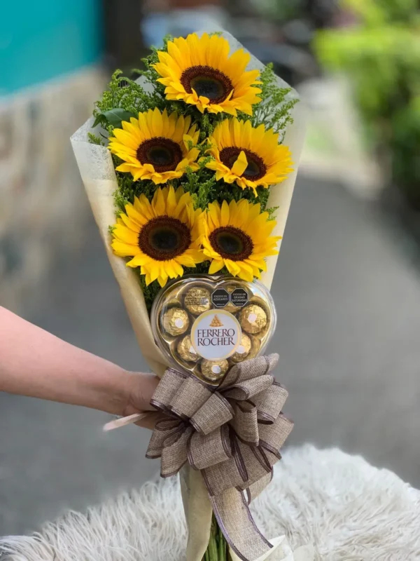 Ramillete de girasoles
