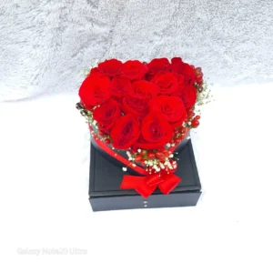 Caja Corazon con rosas