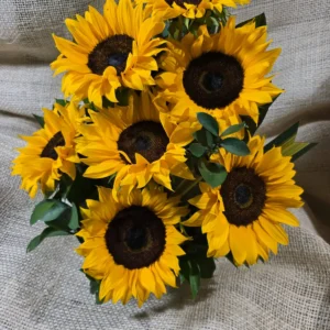 Arreglo floral en girasoles