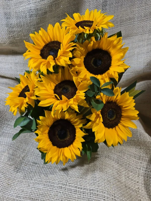 Arreglo floral en girasoles
